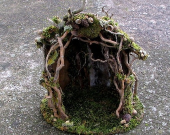 Elfin Shelter, Faery House, Custom Order, Woodland, Dollhouse