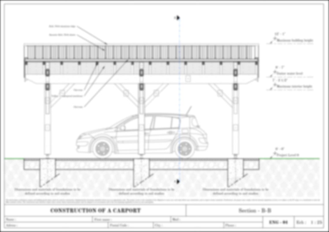 Carport Blueprints, Wood Carport Design, Wooden Carport Plans, Carport ...