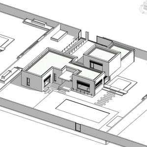 Modern Villa House Plan: 4 Bedroom Home With Pool (PDF Blueprint) - Etsy