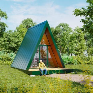 Planos de cabañas con estructura en A, planos de cabañas pequeñas, planos de casas diminutas, construcción de cabañas, planos de cabañas con estructura en A, planos de cabañas, diseño de casas diminutas