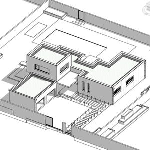 Modern Villa House Plan: 4 Bedroom Home With Pool (PDF Blueprint) - Etsy