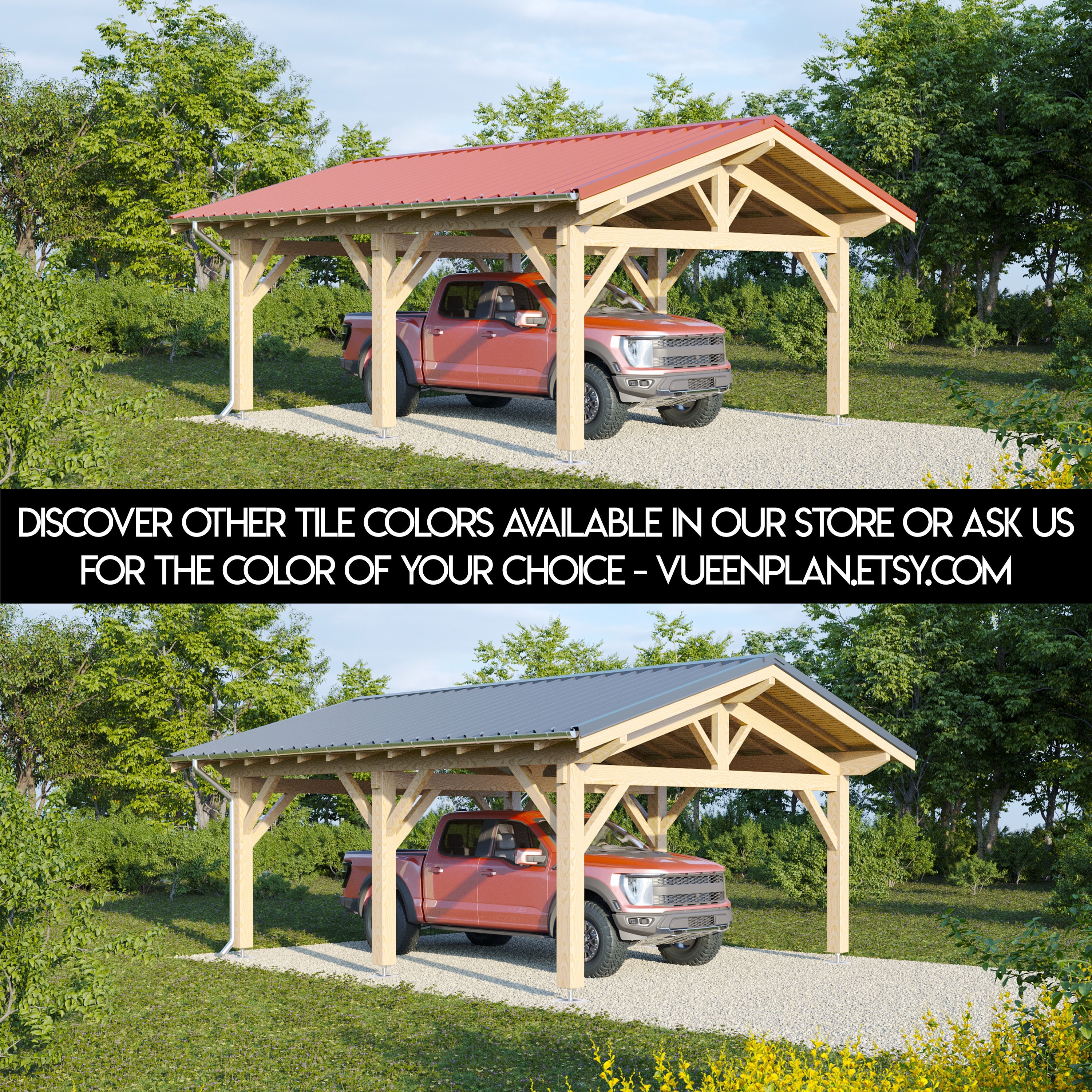 Carport Blueprints, Wood Carport Design, Wooden Carport Plans, Carport ...