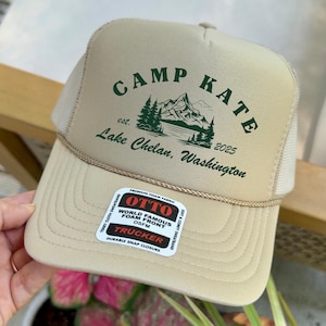 Sombreros personalizados para despedida de soltera, gorra de camionero para equipo de campamento, decoración nupcial, recuerdo de fiesta nupcial, regalo de novia, recuerdo de despedida de soltera, Last Trail