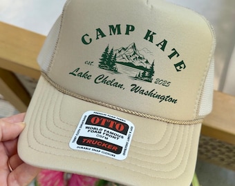 Sombreros personalizados para despedida de soltera, gorra de camionero para equipo de campamento, decoración nupcial, recuerdo de fiesta nupcial, regalo de novia, recuerdo de despedida de soltera, Last Trail