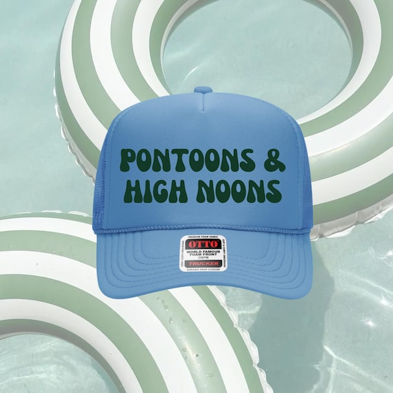 Pontoons and High Noons Trucker Hat, Custom Trucker Hat  display picture 3