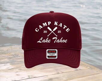 Sombreros personalizados para despedida de soltera, gorra de camionero para equipo de campamento, decoración nupcial, recuerdo de fiesta nupcial, regalo de novia, recuerdo de despedida de soltera, Last Trail