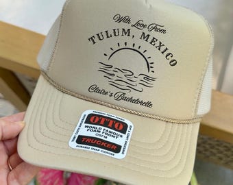 Sombreros personalizados con amor para despedidas de soltera, gorras playeras de camionero, decoración nupcial, regalos para despedidas de soltera, regalos para novias, regalos para despedidas de soltera