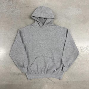 Sweat Vintage Russell Athletic Fabriqué Aux USA - Taille XL, Bleu Et Blanc, Occasion Très Bon état