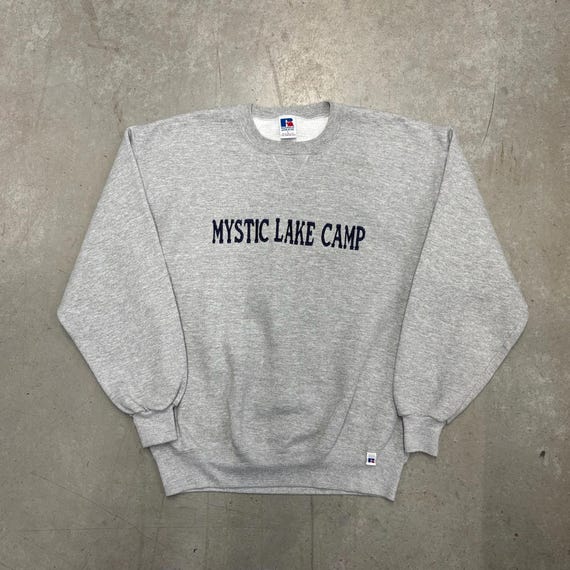 Vintage 90s Mystic Lake Camp Russell Athletic Embroidered