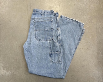 Vintage 2000s Lee Light Wash Carpenter Jeans / Outerwear / Retro / USA / Size 36