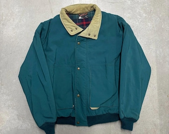 Vintage 80s Lobo Pendleton Plaid Lined Jacket / Outerwear / USA / Retro / Extra Large Green