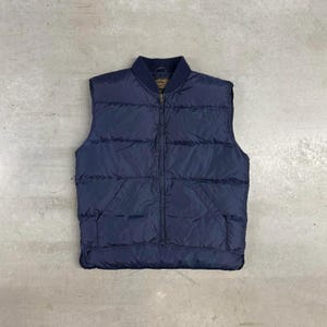 古着　Eddie bauer vest 90s 1990s XL Eddie Bauer Vest, Vintage 90s Cotton Outdoors Zip up