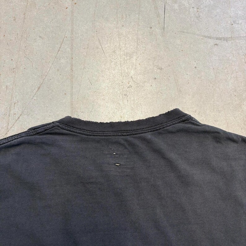 Camiseta vintage con logo de camuflaje Mossy Oak Spellout de los años 2000 / Retro / Exterior / EE. UU. / Extra grande, negra imagen 6