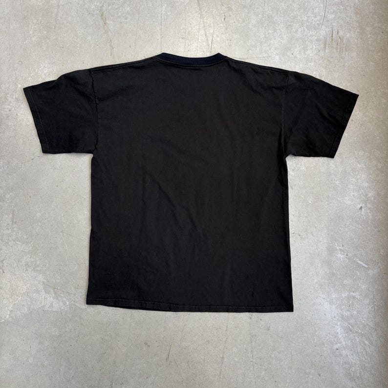 Vintage 90s Walt Disney Mickey Mouse Embroidered T-Shirt / Cartoon / Retro / USA / Extra Large Black image 2