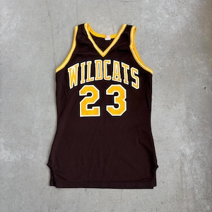 Vintage 80s Rawlings Wildcats Sports Jersey / USA / True Vintage / Medium Brown