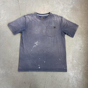 Vintage 2000s Blank Sun Faded Painters T-shirt / Retro / Workwear