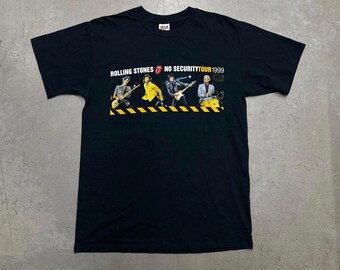 Vintage 1999 the Rolling Stones No Security Tour Band T-shirt