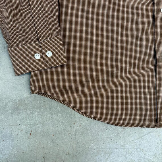 Vintage 2000s Consensus Checkered Pattern Button-… - image 4