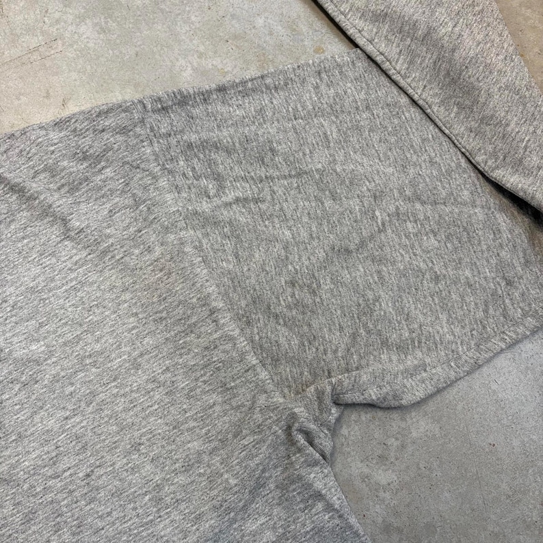 Vintage 2000s Nike Centre Swoosh Embroidered Thrashed Longsleeve T-Shirt / Retro / USA / Sportswear / Extra Large Gray zdjęcie 7