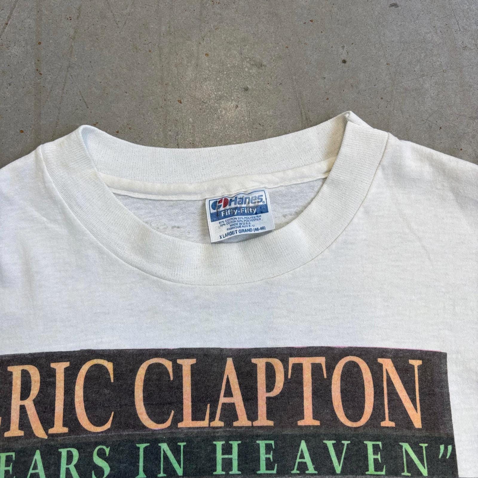 Vintage 1992 Eric Clapton Live Tour Band Flawed T-shirt / Music