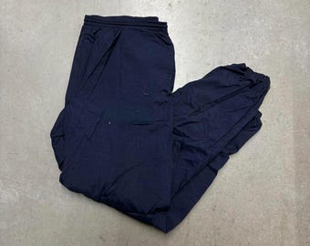 Pantalones deportivos Nike vintage de los años 90 con bordado de nailon y miniswoosh / Ropa deportiva / Retro / EE. UU. / Talla 36