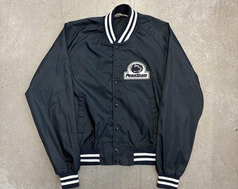 Chaqueta universitaria de nailon estilo Chalk Line de Penn State, estilo vintage de los años 90 / Prendas de abrigo / Estilo universitario / Ropa deportiva / Talla grande, color azul marino