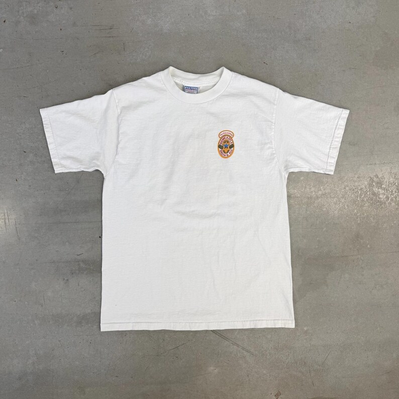 Vintage 90s Newcastle Brown Ale Promo Graphic T-Shirt / Retro / USA / Beverage / Large White image 2