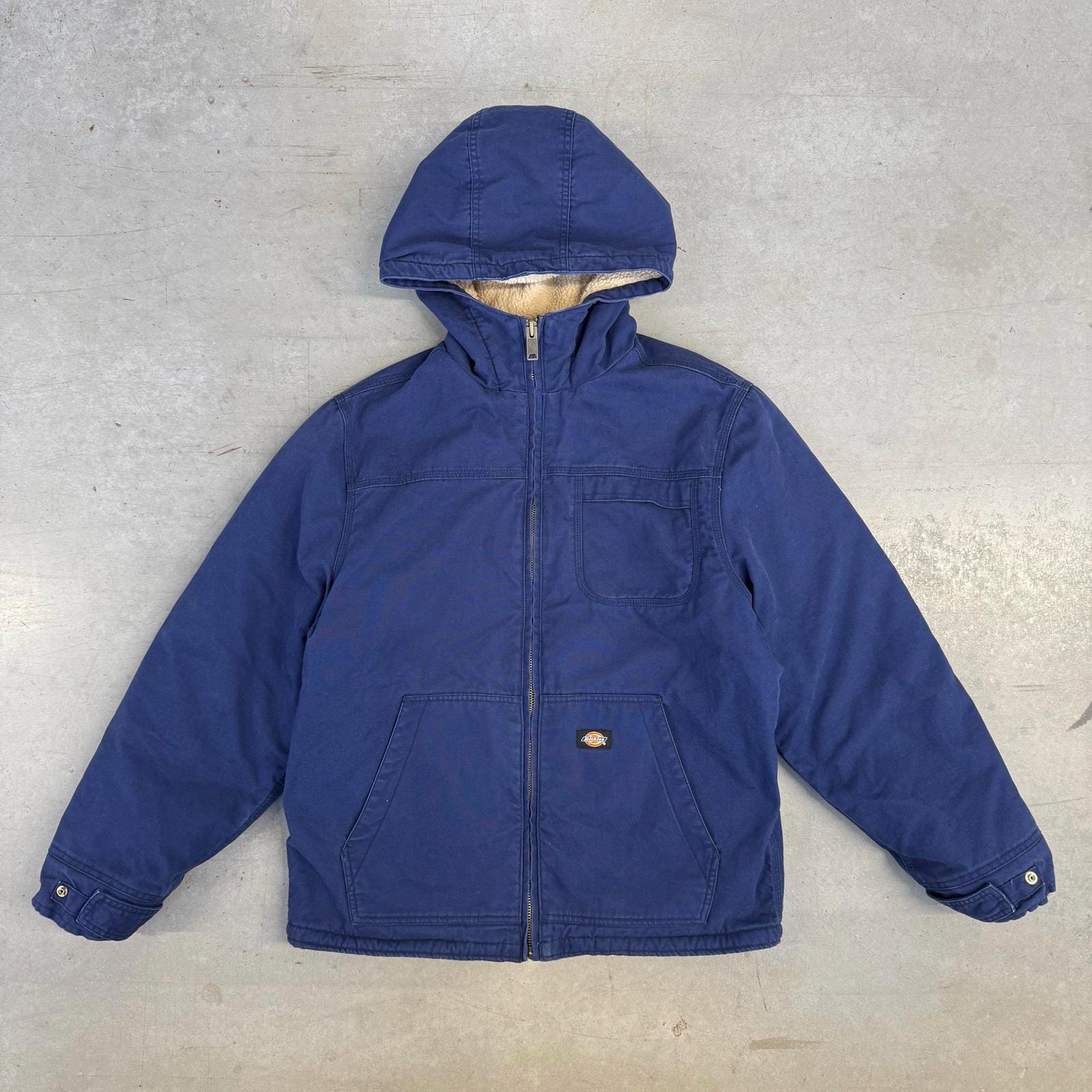 Vintage 2000s Dickies Sherpa Lined Full Zip Insulated Jacket 