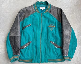 Vintage 90s Reebok World Class Sportswear Leather Varsity
