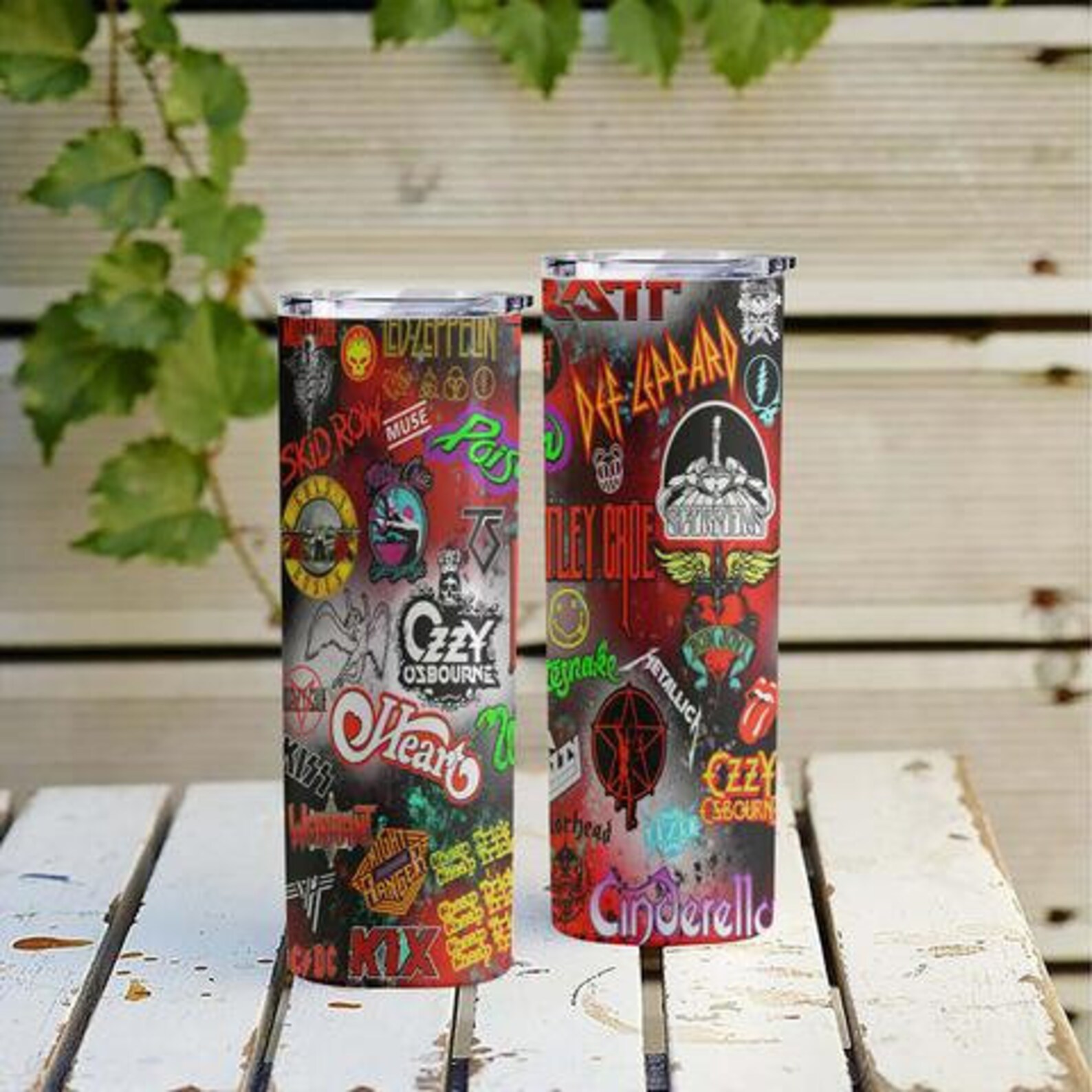 Rock Bands Tumbler Wraps Rock Tumbler Png Digital Tumbler Etsy