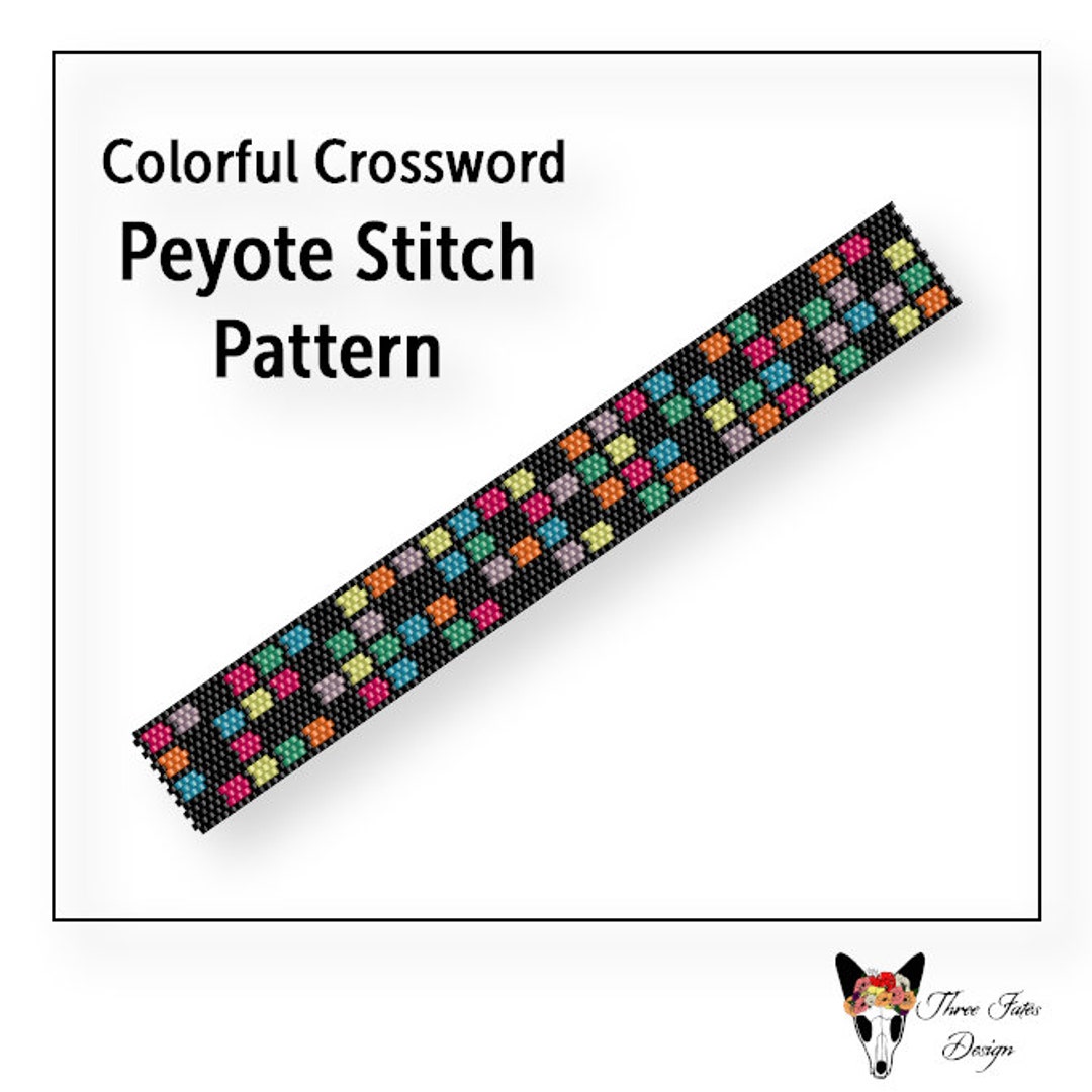 Beaded Bracelet Pattern, Odd Count Peyote Stitch, Instant Download PDF