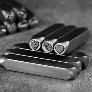 Sello de metal personalizado, sello para etiquetas de joyería, para oro, plata, cobre y otros metales blandos, logotipo comercial personalizado, sello de cerámica personalizado