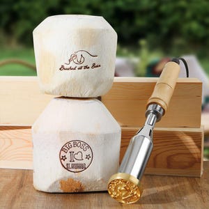 Stempel für Kokosnuss, Benutzerdefinierte elektrisches Brandeisen, benutzerdefinierte personalisierte Kokosnuss-Brandeisen, benutzerdefinierte Kokosnuss Stempel, benutzerdefiniertes Geschäftslogo
