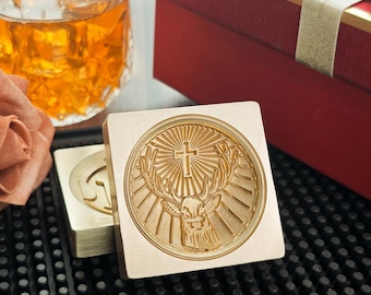 Spherical Ice Cube Stamp, Custom Ice Ball Stamp, Monogram Ice Stamp, Personalized Round Ball Ice Cube Stamp, Custom Ice Ball Branding Stamp