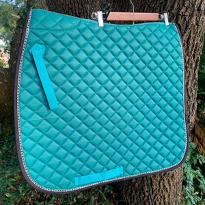 Handmade Dressage Saddle Pad: Unique Equestrian Gift