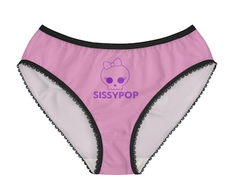 Sissypop Skull Logo women's briefs | Pink Skull Underwear