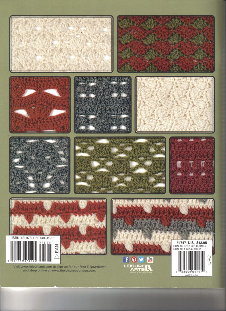 108 Crochet Cluster Stitches reference Book Crochet Book Leisure Arts immagine 2