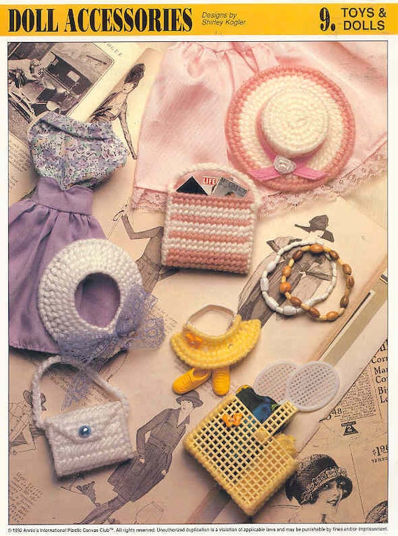 Fashion Doll Plastic Canvas Pattern Doll Accessories