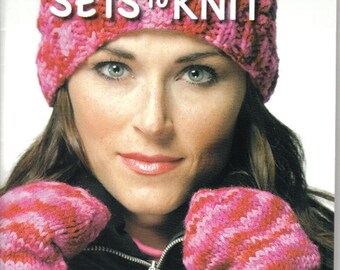 Snow Day Sets to Knit ~  Knitting Book  ~  Leisure Arts soft cover book ~ Hats & Scarves