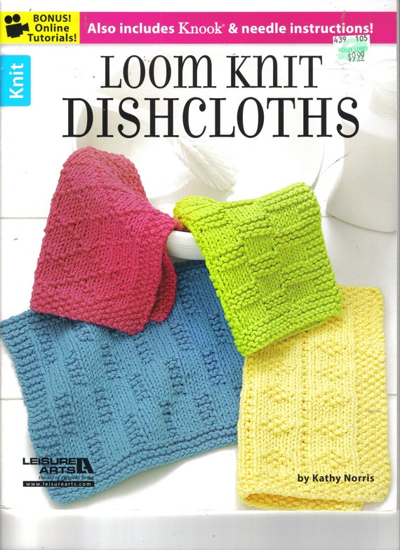 Loom Knit Dishcloths Leisure Arts Book Soft Cover New Book -  Sweden