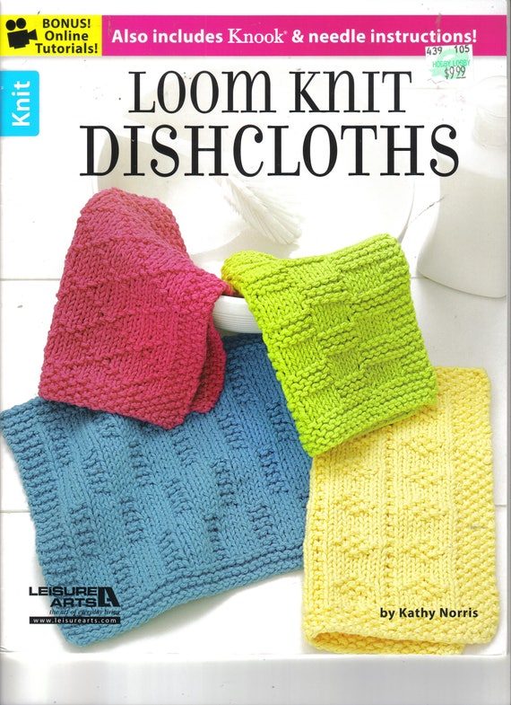 Loom Knit Dishcloths Leisure Arts Book Soft Cover New Book 