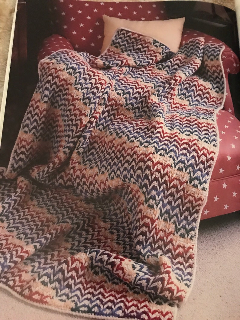 Mosaic Magic Afghans Made Easy Crochet Book by Leisure Arts