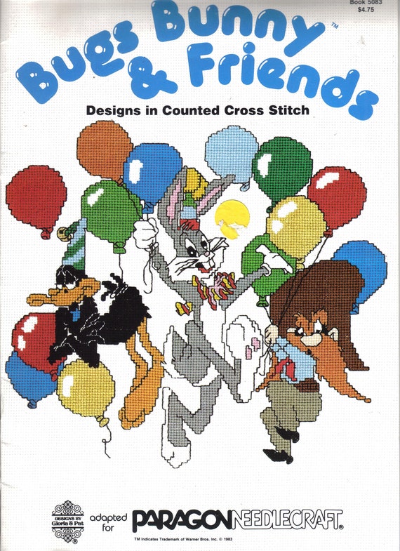 Bugs Bunny Friends Conto Libro De Punto De Cruz Raro Y Oop Etsy