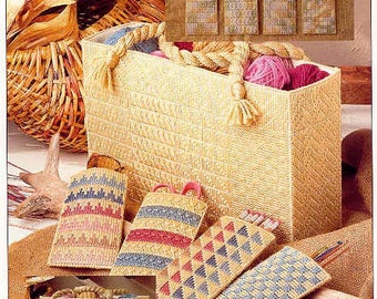 Southwest Tote Set  -  plastic canvas pattern  ~  Eyeglasses Case