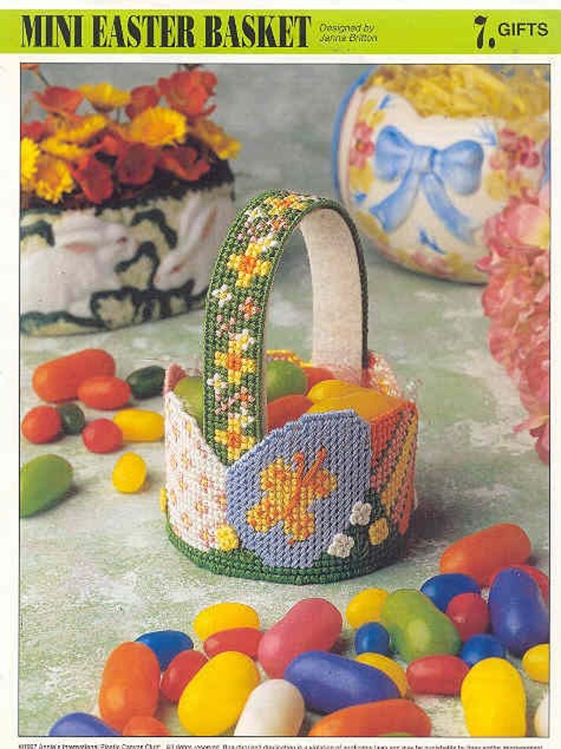 Mini Easter Basket Plastic Canvas Pattern Etsy