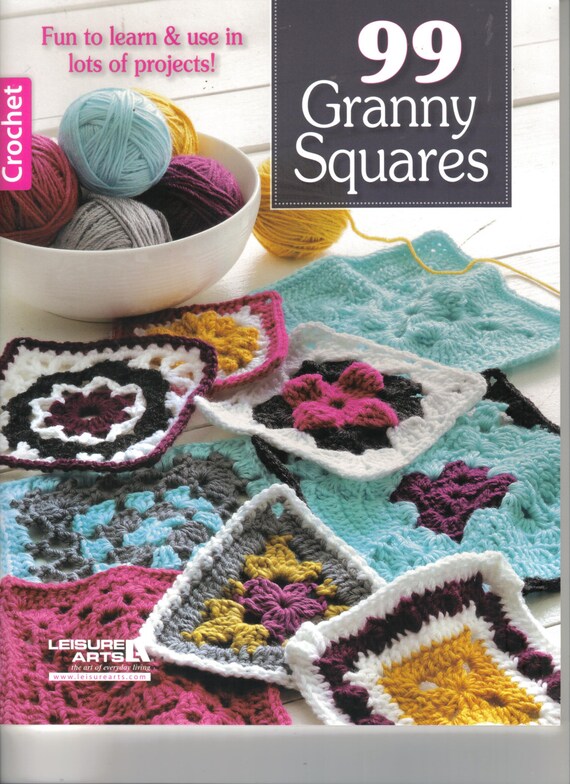 99 Grannny Squares Crochet Book New Release Reference Book Soft