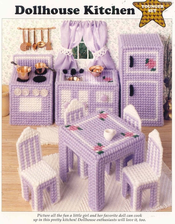 plastic canvas dollhouse