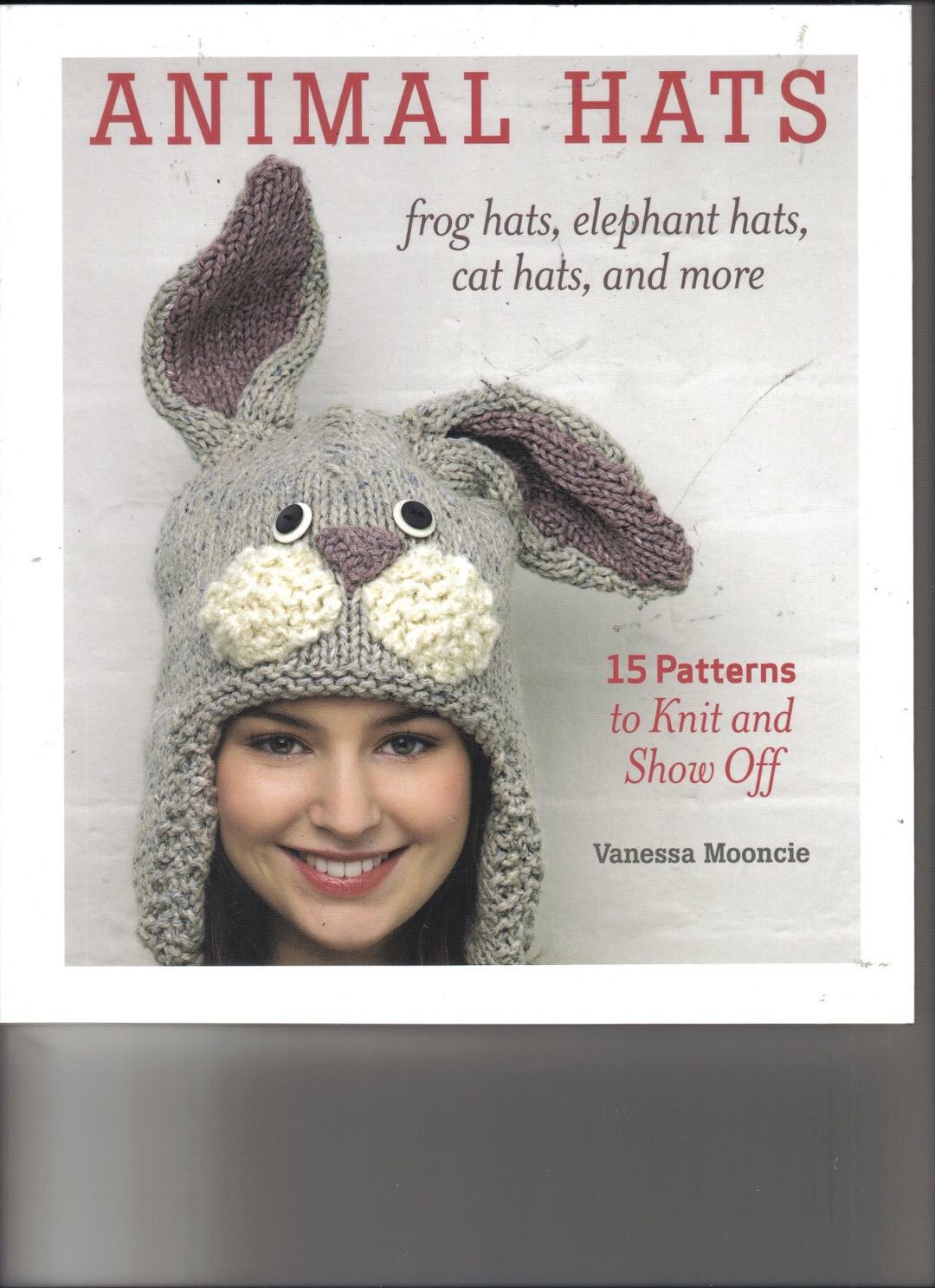 Animal Hats Knitting Book by Vanessa Mooncie 15 Patterns Frog, Elephant