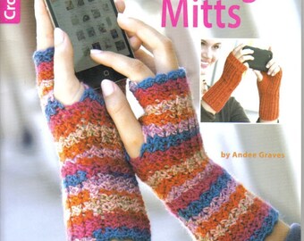 Texting Mitts ~  Crochet Book ~ Fingerless Gloves