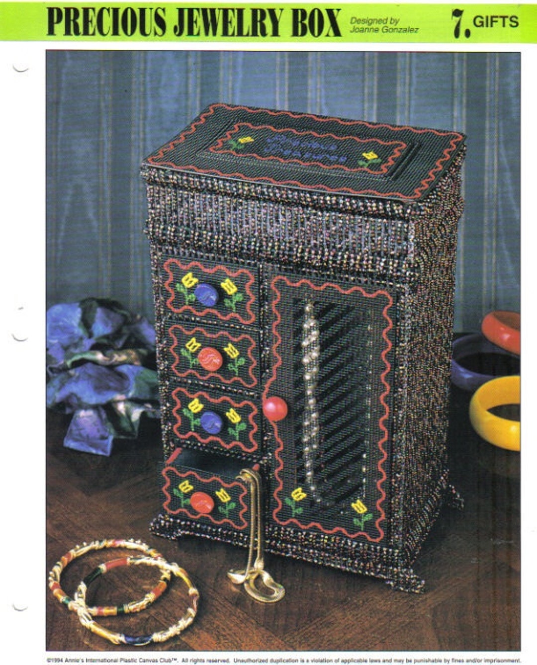 Precious Jewelry Box Plastic Canvas Pattern Annie s Etsy Canada